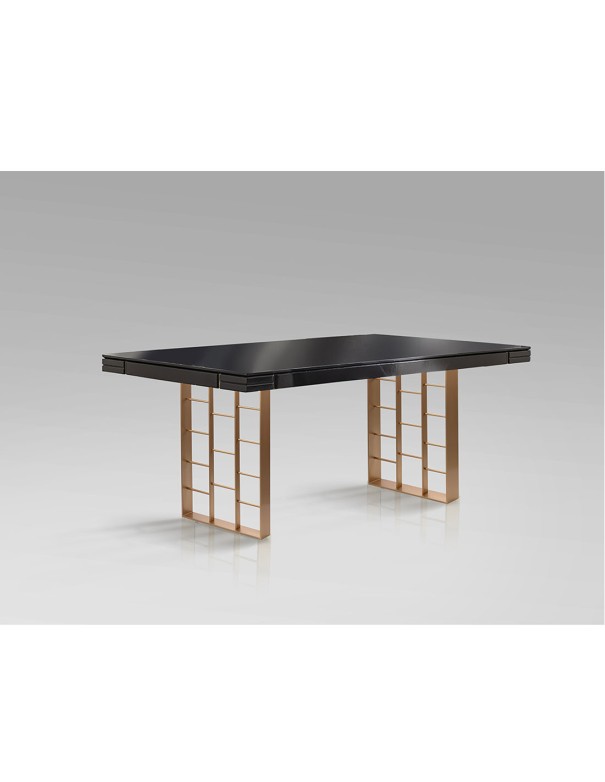 Vita Mesa Comedor Antracita Oro Rosa de Schuller