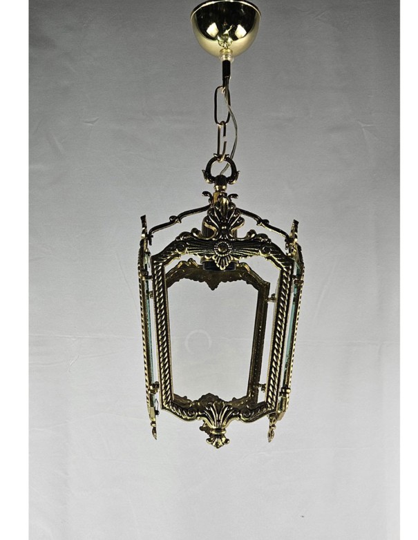 Lámpara Farol Bronce 4 Caras