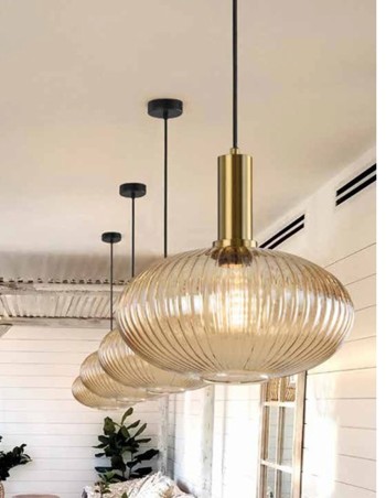 Lámpara Techo Cristal...