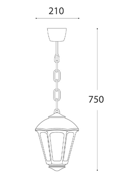 Faroles de Exterior Resina Blanco y Nagro