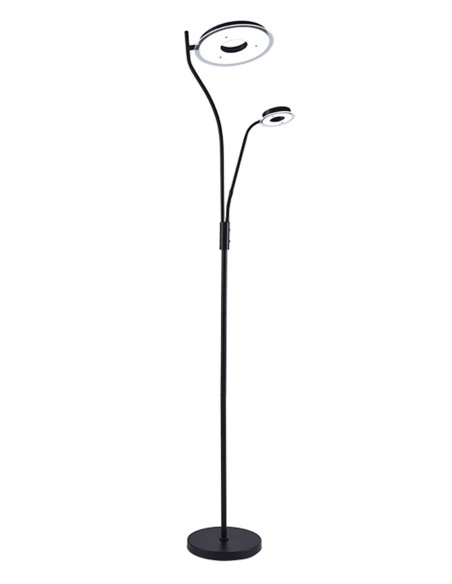 Lámpara de pie negra led barata