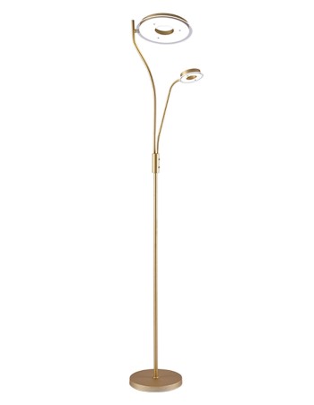 Lámpara de pie led dorada muy barata