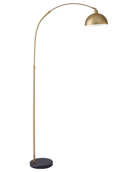 Pie de salón de arco dorada