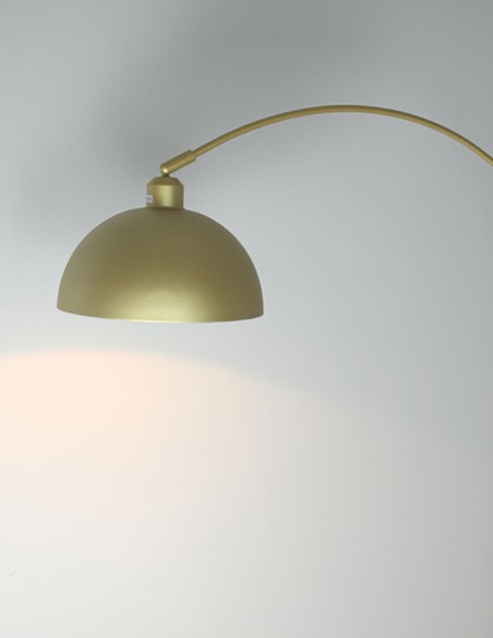 Lámparas de Pie Arco Dorada