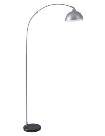 Pie de salón en forma de arco acabado plata