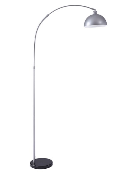 Pie de salón en forma de arco acabado plata