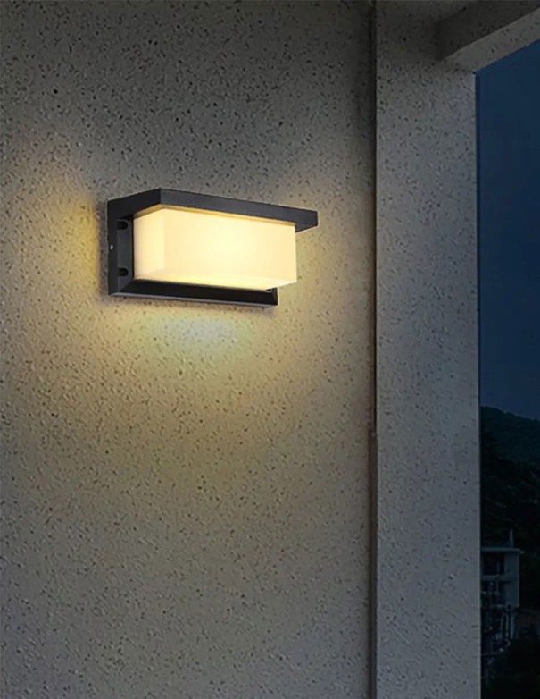 Aplique Outdoor Negro Bombilla E-27