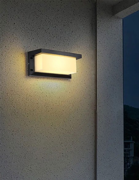 Aplique Outdoor Negro Bombilla E-27