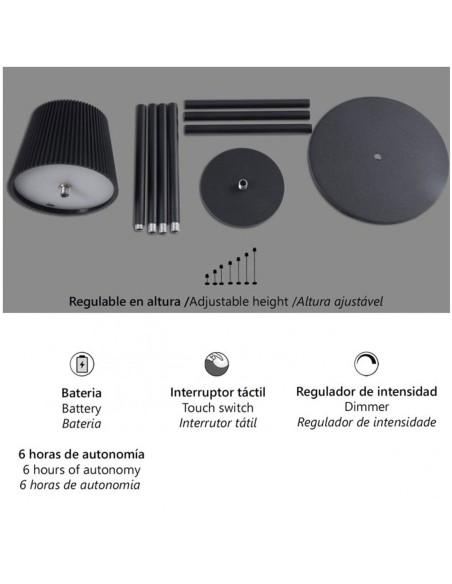 Sobremesa Convertible en Pie Bateria Recargable
