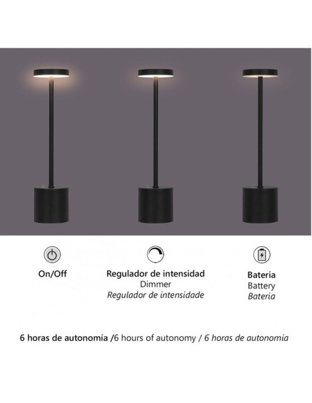 Lámpara Sobremesa Recargable Económico