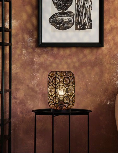 Lámpara sobremesa calado de iluminación espectacular