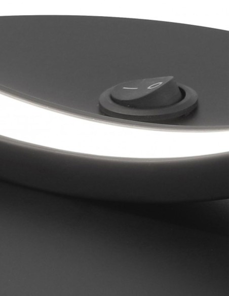 Lámpara de Mesa Led Negra