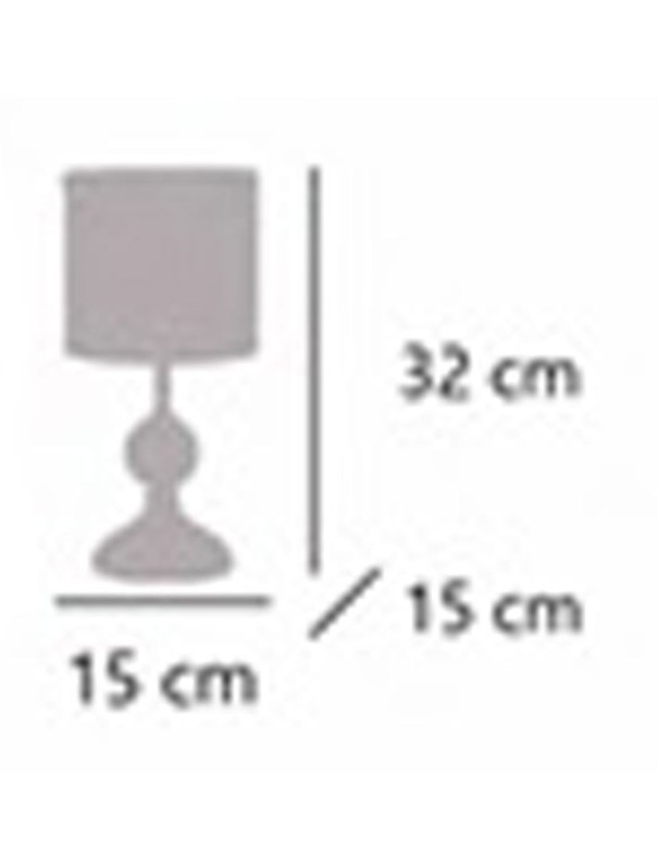 Lámpara de Mesa Dorado Viejo Pantalla...