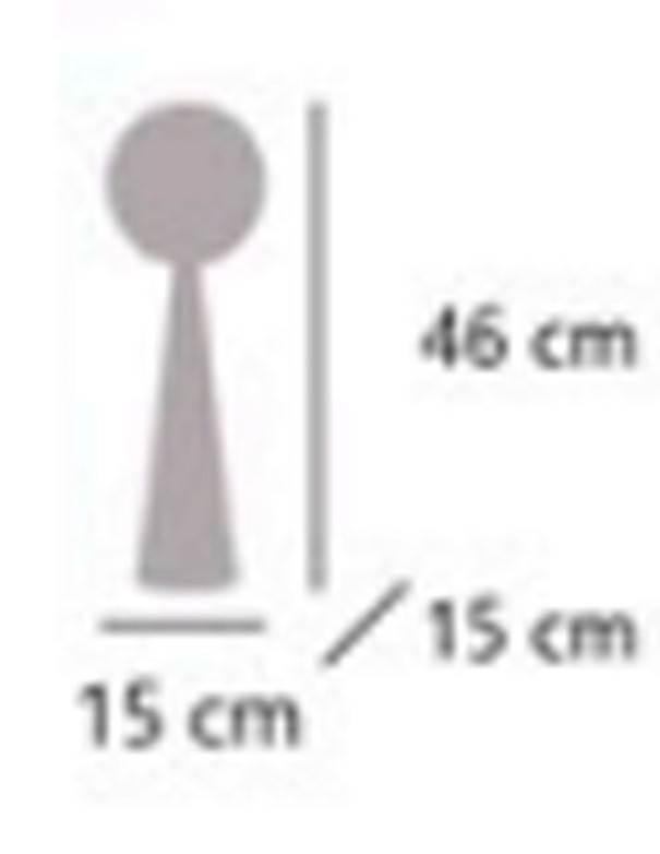 Lámpara de Sobremesa Dorada Cono Bola