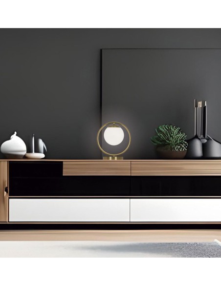 Lámpara de Mesa Circulo Latón