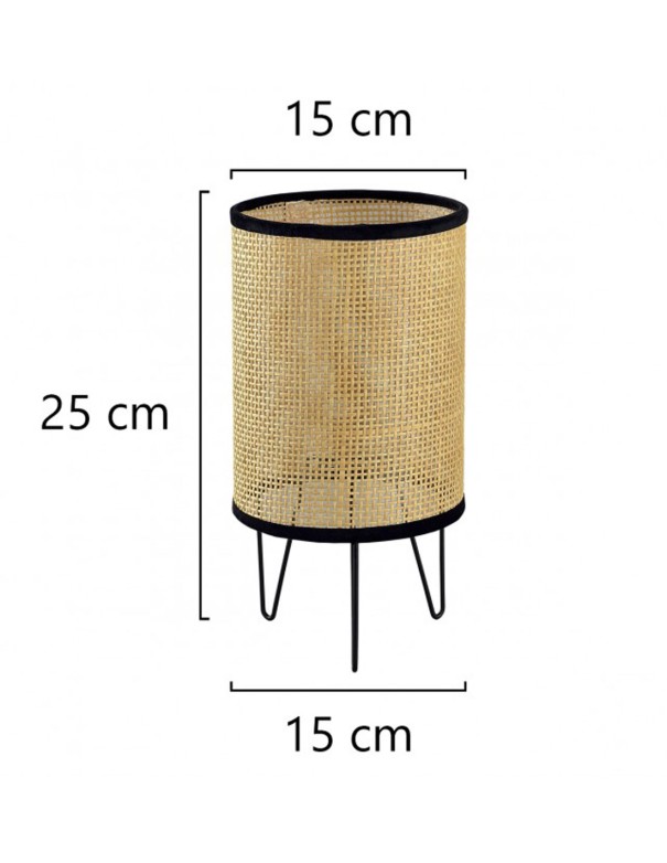 Rebajas Lámpara de Mesa Rejilla Marrón