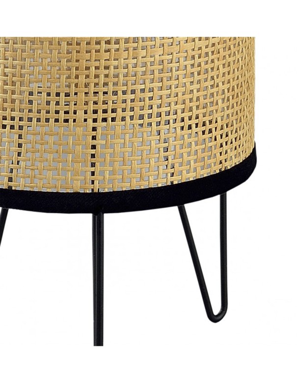 Rebajas Lámpara de Mesa Rejilla Marrón