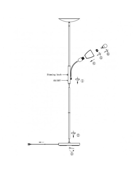 Outlet Luces de Pie de Salón