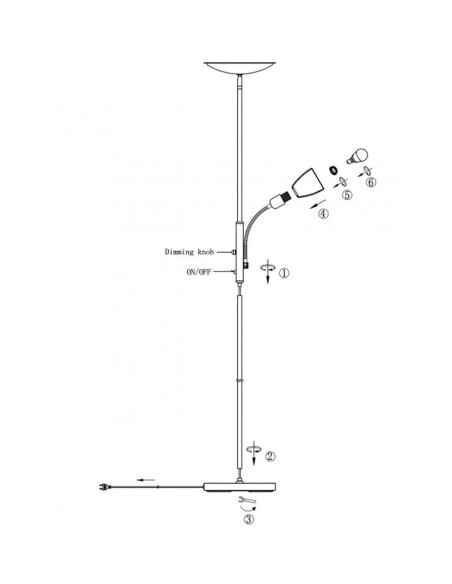 Lámparas de Pie de Salón