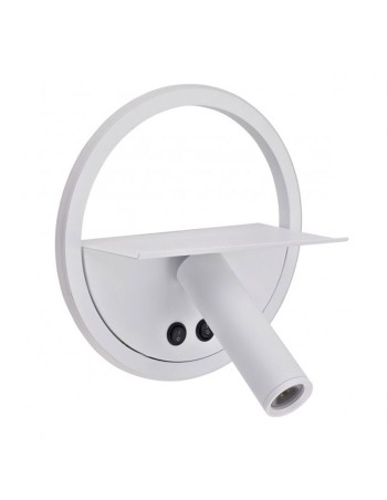Aplique de pared lector blanco dormitorio