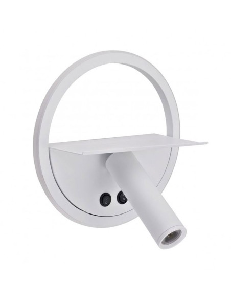 Aplique de pared lector blanco dormitorio