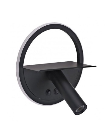 Aplique cabecero led negro