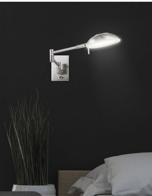 Aplique de Pared Articulado Níquel Led