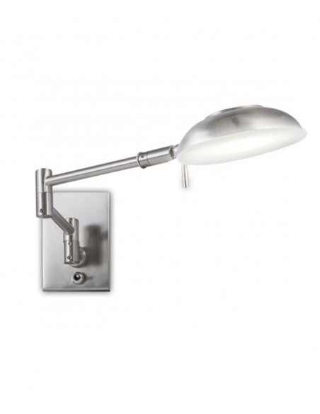 Aplique de pared articulado níquel satinado