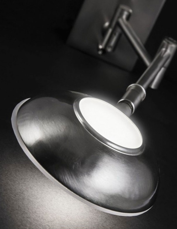 Aplique de Pared Articulado Níquel Led