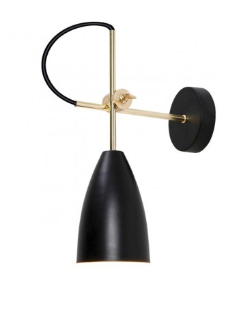 Aplique negro con rótula para orientar