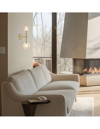 Aplique de pared moderno 2 bolas