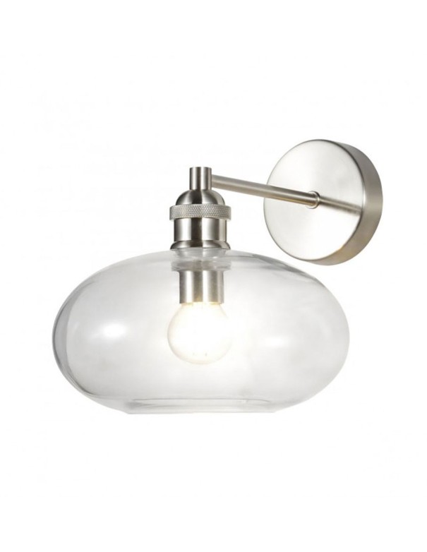 Aplique tulipa cristal transparente