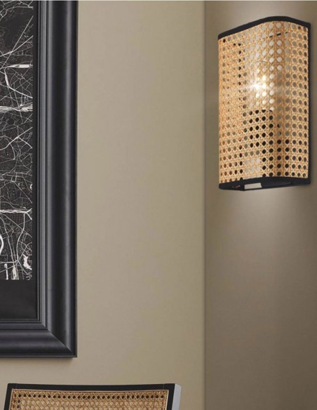 Medio Aplique de Pared Natural