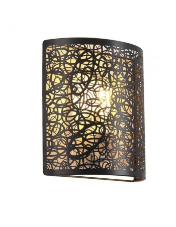 Medio aplique de metal calado