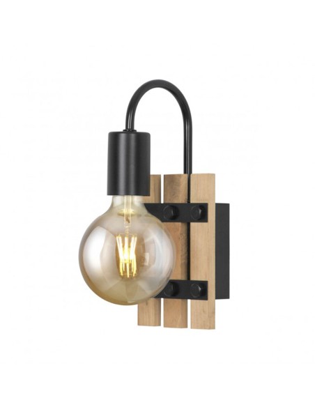 Aplique vintage hierro y madera barato