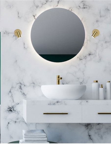 Foco Basculante Dorado