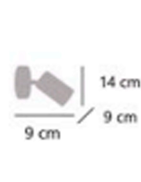 Foco Basculante Dorado