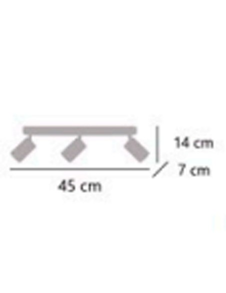 Lámparas Lineales Modernas Oro Satinado
