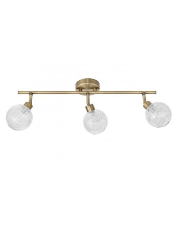 Regleta de 3 luces cuero