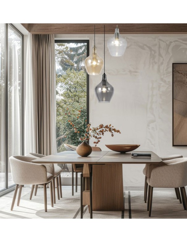 Lámpara Colgante Cristal Transparente