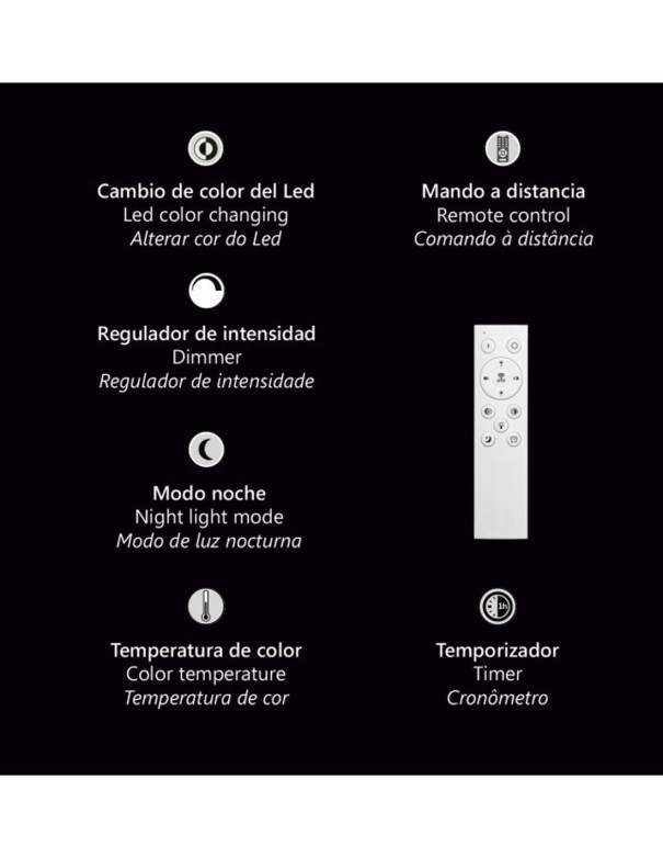 Plafón Doble Cuadrado Filo Madera