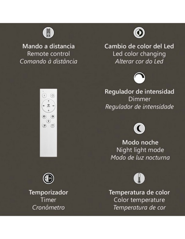 Lámpara Plafón Doble Circulo Blanco