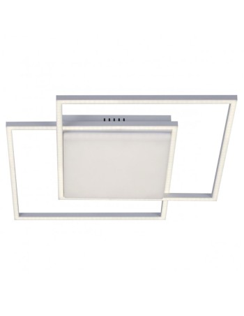 Plafón doble cuadrado led blanco