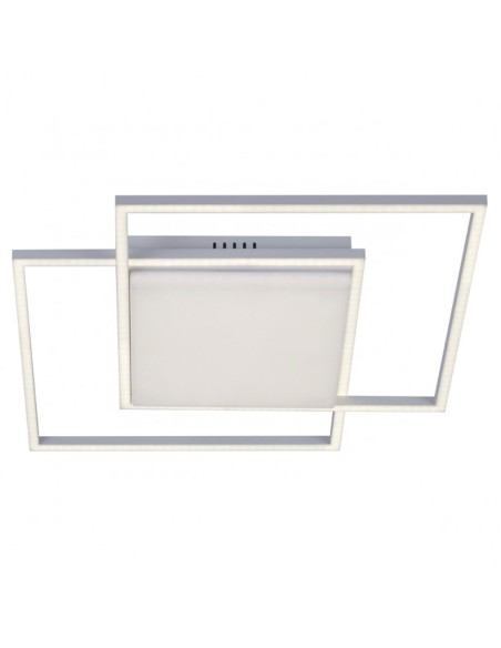 Plafón doble cuadrado led blanco