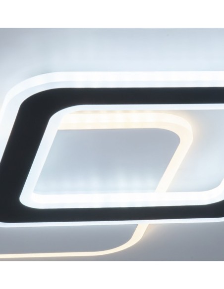 Plafón Diseño Moderno Blanco y Negro