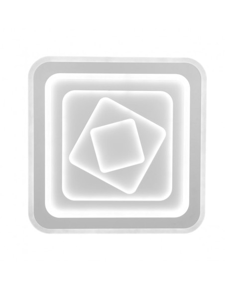 Plafón led moderno cuadrados alternos