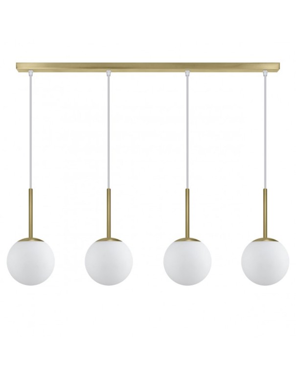 Lámpara lineal con 4 bolas