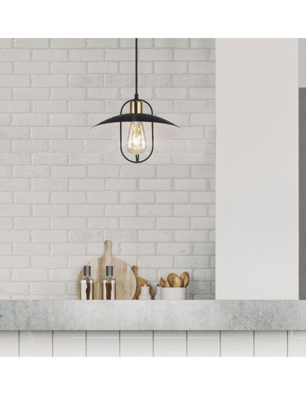 Lámpara cocina negra barata