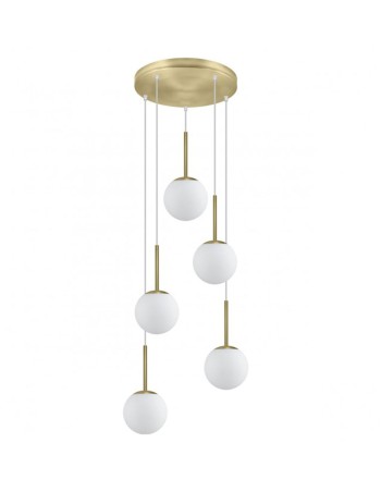 Lámpara 5 alturas bolas