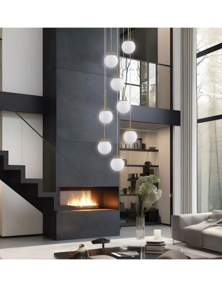 Ofertas Lámpara 8 Luces Suspendidas